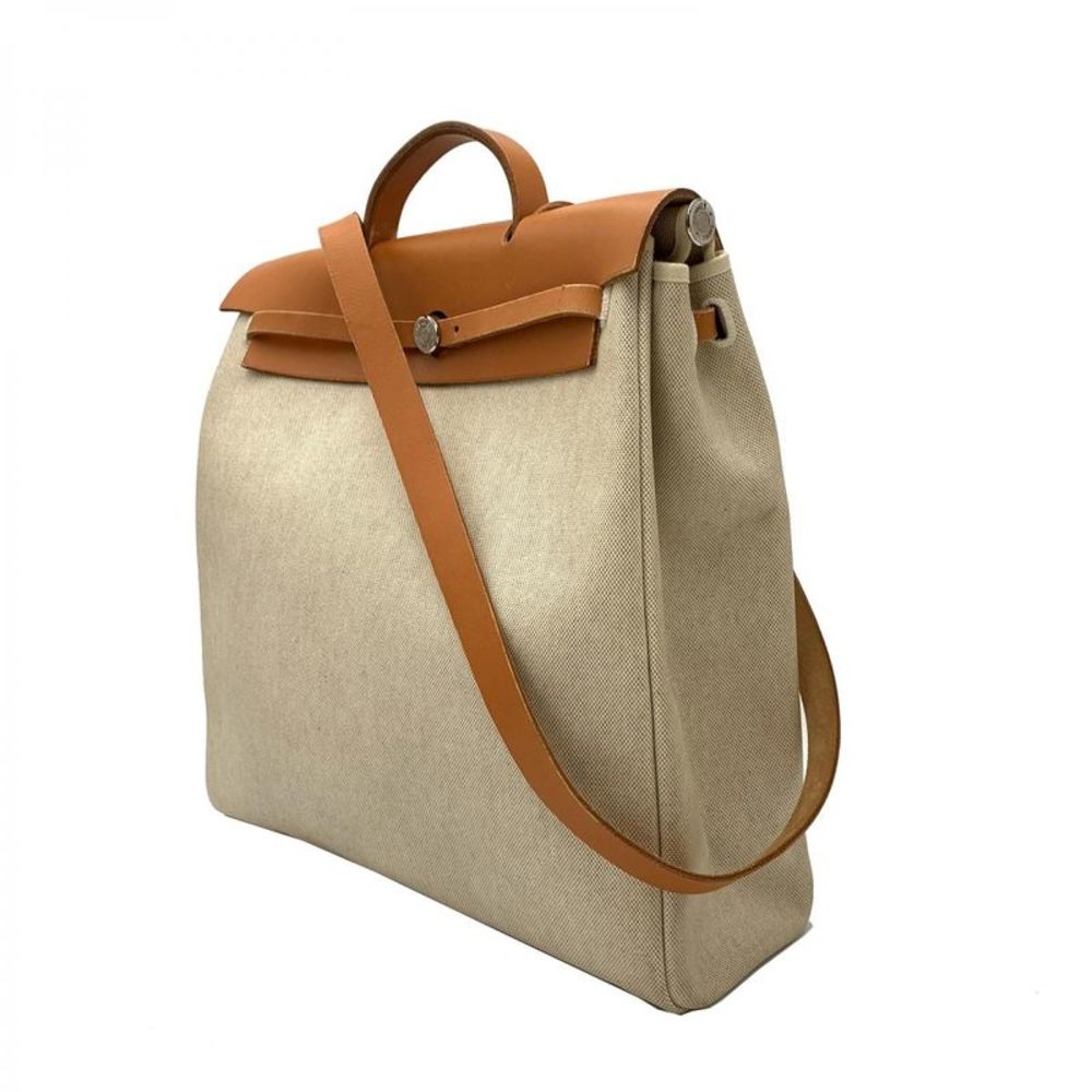 Pre Loved Hermes Toile Herbag MM Women Bags>Handbag - Picture 3 of 8